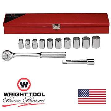 Wright Tool #418 12-Piece 12-Point Standard Socket Set (418WR) - Image 2