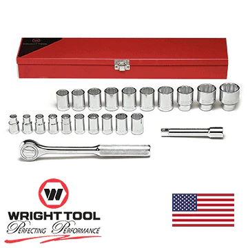 1/2" Drive 22 Piece 12 Point Standard Metric Socket Set (472WR) - Image 2