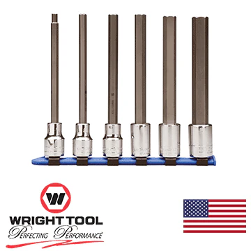 1/2" Drive 6 Piece Metric Long Hex Socket Set (454WR) - Image 2
