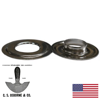 1 GR. Nickel Plated 1/4" USA Grommets #0 (N1-0-1GR) - Image 2