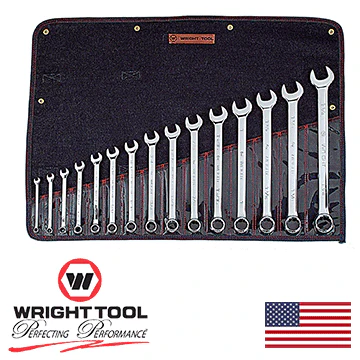 15 Piece Full Polish Combination Wrench Set 5/16" - 1-1/4" 12 Point (915WR) - Image 2