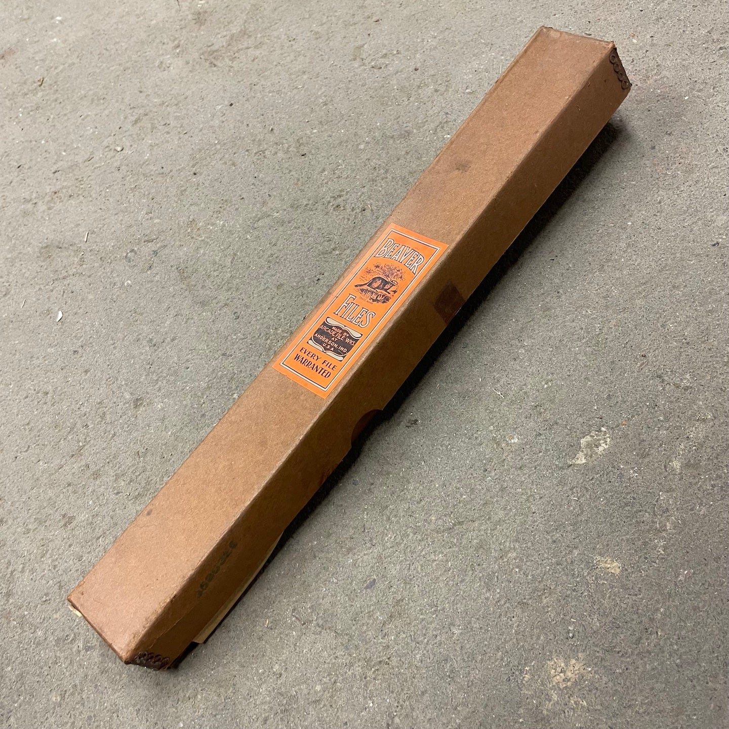 1950's NOS 12" US Made Square Beaver File BNIB - Image 2