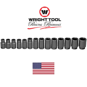 3/4" Drive 14 Piece 6 Point Standard Metric Impact Socket Set (660WR) - Image 2