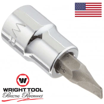 Wright Tool 3260 3/8" Drive Standard Screwdriver Bit and Socket, 1/4" (3260WR) - Image 2