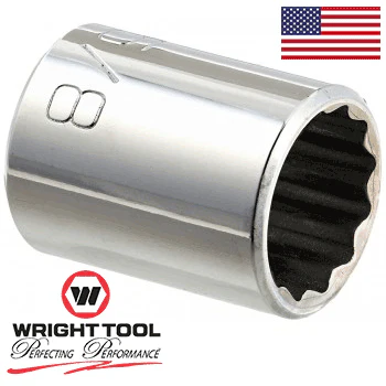 Wright Tool 3120 3/8" Drive 12 Point Standard Socket, 5/8" (3120WR) - Image 2