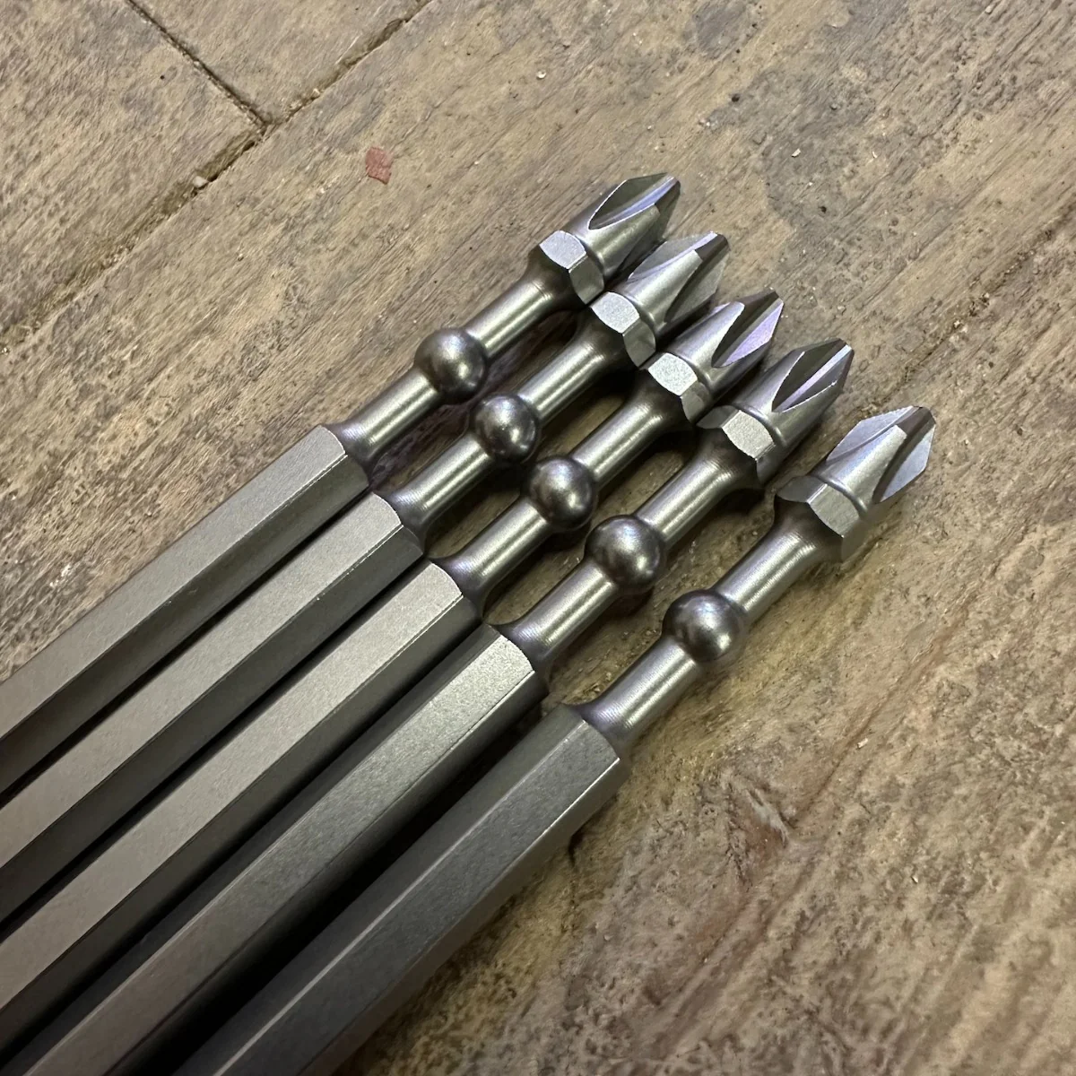5 Pc Vessel Impact Ball 6" #2 Phillips Torsion Bits w/ Mag Charge Holder (IBMG150PH2K5) - Image 2