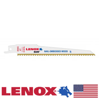 6"  6 TPI Titanium (5 per pack) Lenox Gold Sawzall Blades (21060656GR) - Image 2