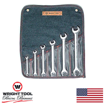6 Piece Open End Wrench Set Full Polish 1/4" - 15/16" (736WR) - Image 2