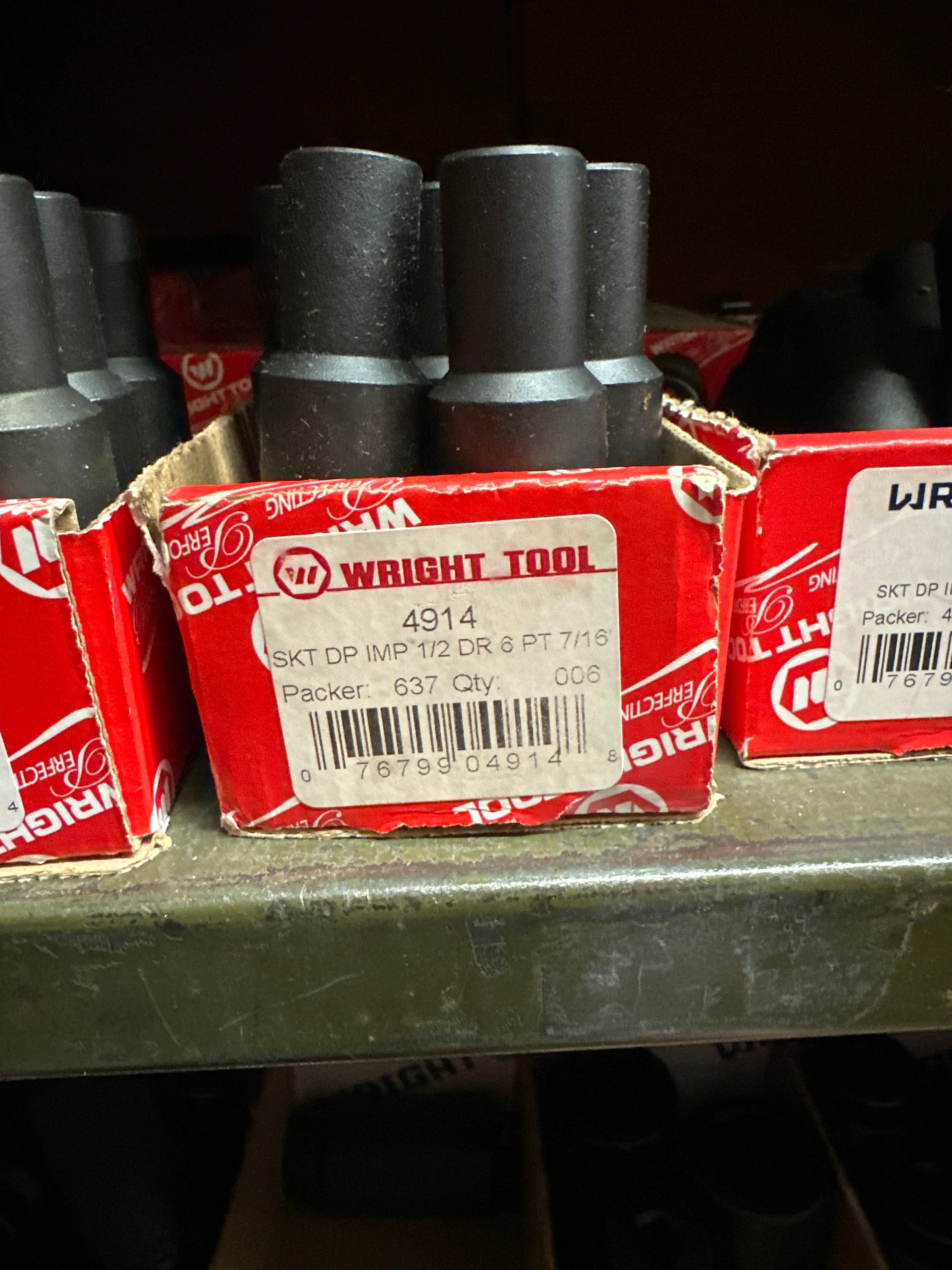1/2" Dr. Wright 7/16" - 6 Point Deep Impact Socket #4914 (4914WR)