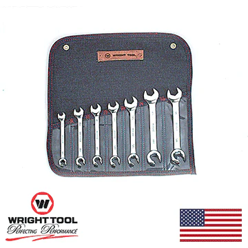 7 Piece Combination Open End Flare Nut Wrench Set 3/8" - 3/4" (742WR) - Image 2