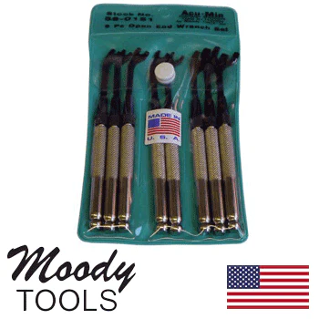Moody 8pc Fractional Open-End Wrench Set (58-0151) - Image 2