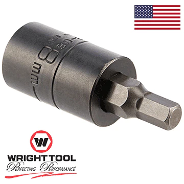 8mm 1/2" Dr. Metric Impact Hex Bit Socket (42B-08MMWR) - Image 2