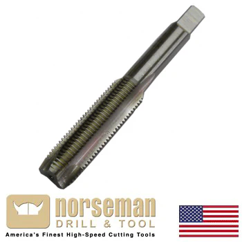 Norseman 9/16-12 NC High Speed Steel Spiral Point Plug Tap (60461) - Image 2