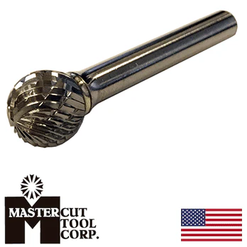 MasterCut SD-5DC Ball Shape Rotary Carbide Burr 1/2" O.D. (SD-5DC) - Image 2