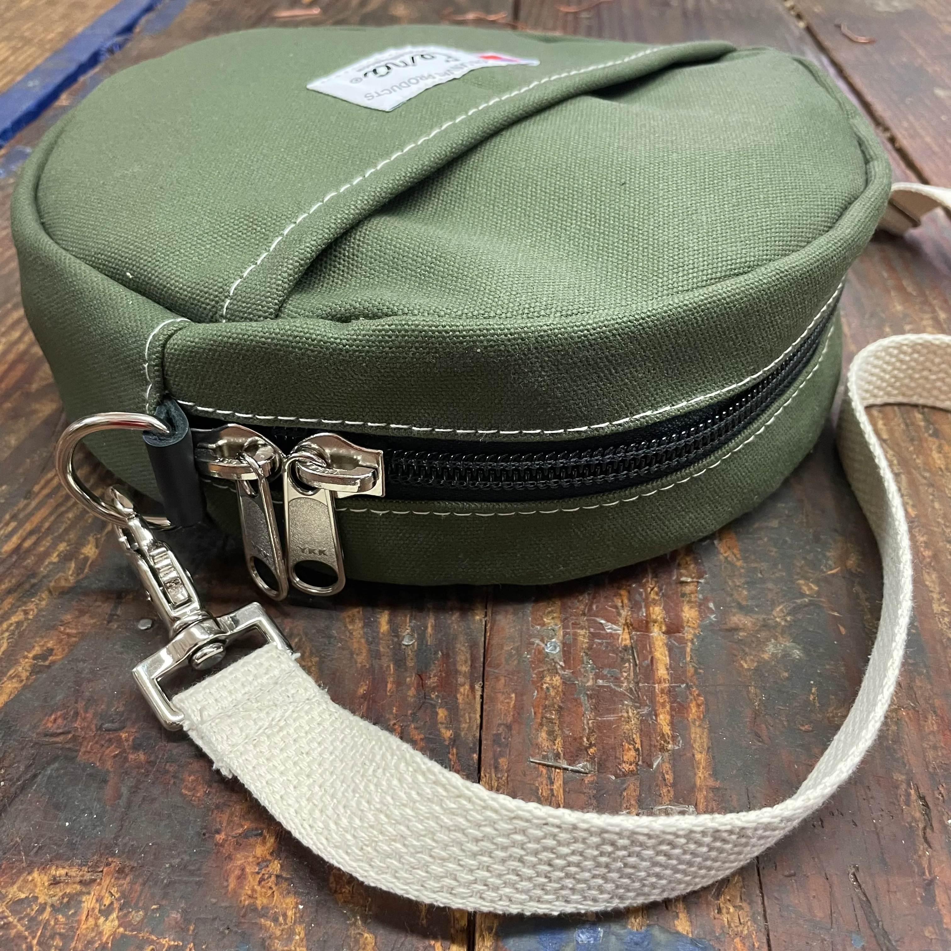 Beckel Canvas Olive Drab Scout Canteen Style Bag (CL160GRN) - Image 4