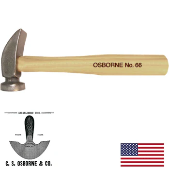 C.S. Osborne No. 66 - Leather Working Hammer  (66-O) - Image 2