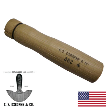 C.S. Osborne Wooden Soldering Copper / Large File Handle 382 (382-CS) - Image 2