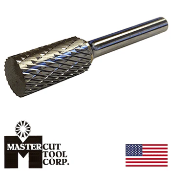 MasterCut SA-3DC Cylindrical Rotary Carbide Burr 3/8" O.D.  (SA-3DC) - Image 2