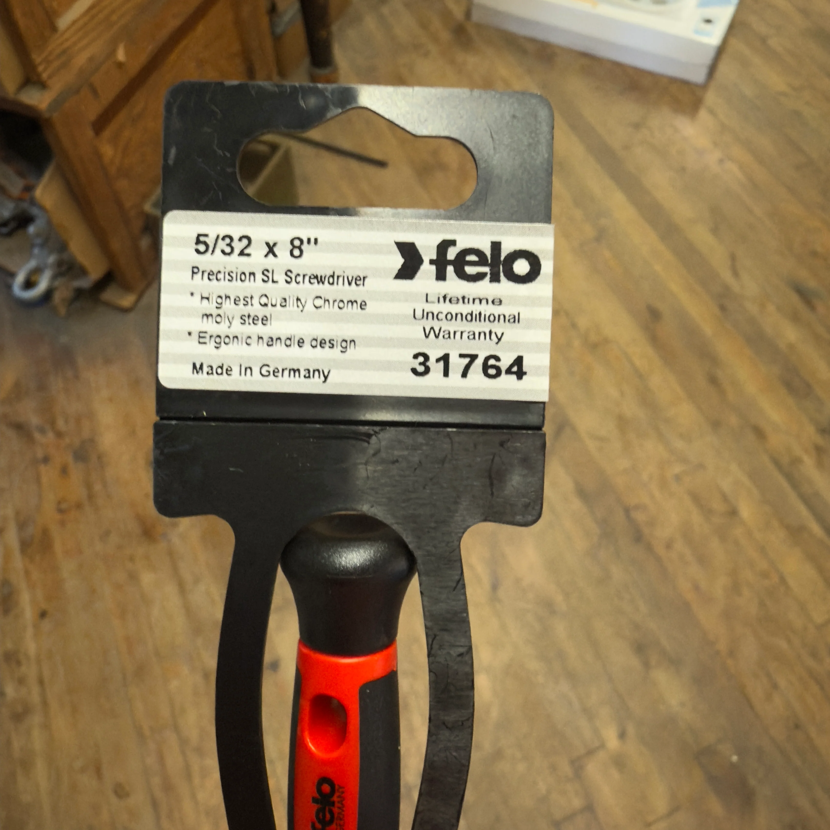 Felo Precision Slotted Screwdriver 5/32" x 8" (31764) - Image 2