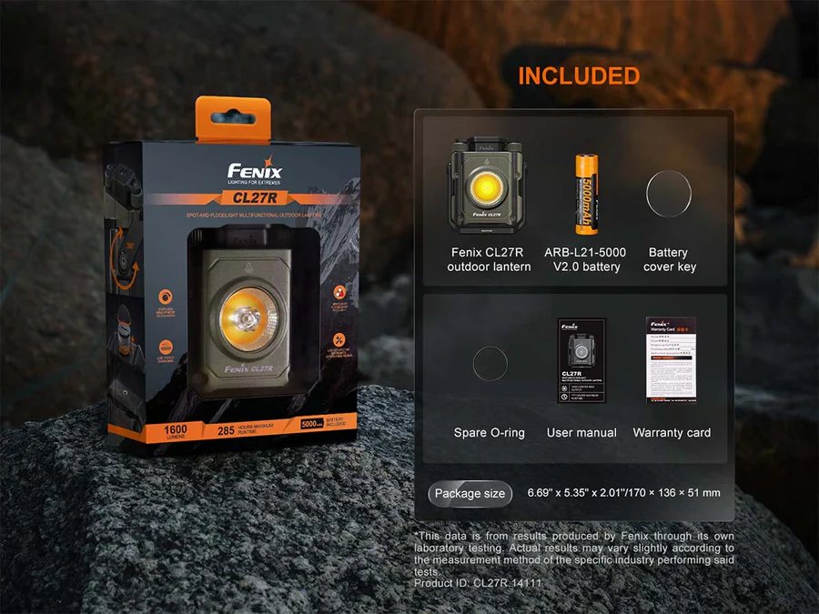 Fenix 1600 Lumen Rechargeable Lantern (CL27R) - Image 10