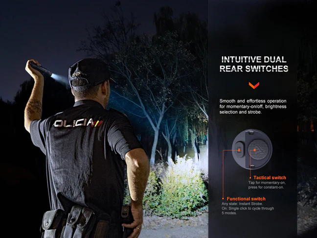 Fenix PD36R Pro 2800 Lumen Flashlight + FREE E03R V2 Keychain Light (D36RPRO-GIFT-E03GY) - Image 5