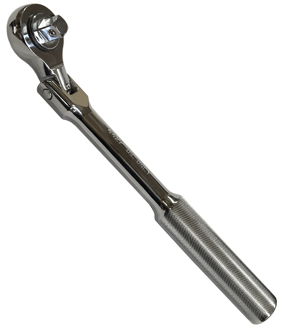 1/2" Drive Flex Head Ratchet (Knurled Grip) 10-5/8" #4427 (4427WR) - Image 3