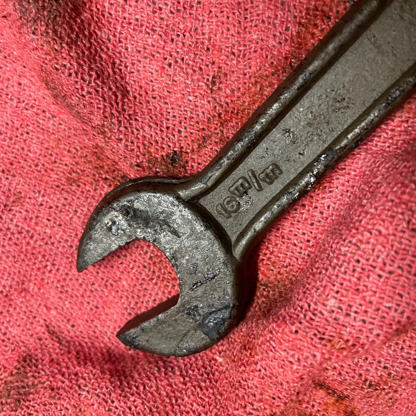 Bridgeport Forged Steel NOS WWII Era Open End 5/8" x 3/4" Wrench - Image 2