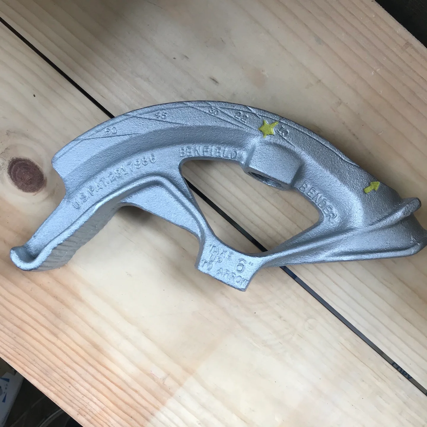 Klein Conduit Bender Head 3/4" EMT, 1/2" Rigid/IMC (51202) - Image 2