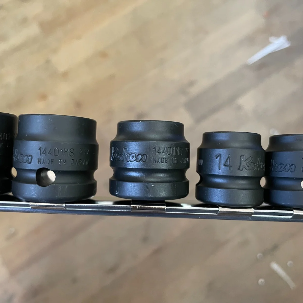 Koken 1/2" Drive Thin Wall 6 Point Impact 10MM-27MM Socket Set (RS14401MS/10) - Image 3