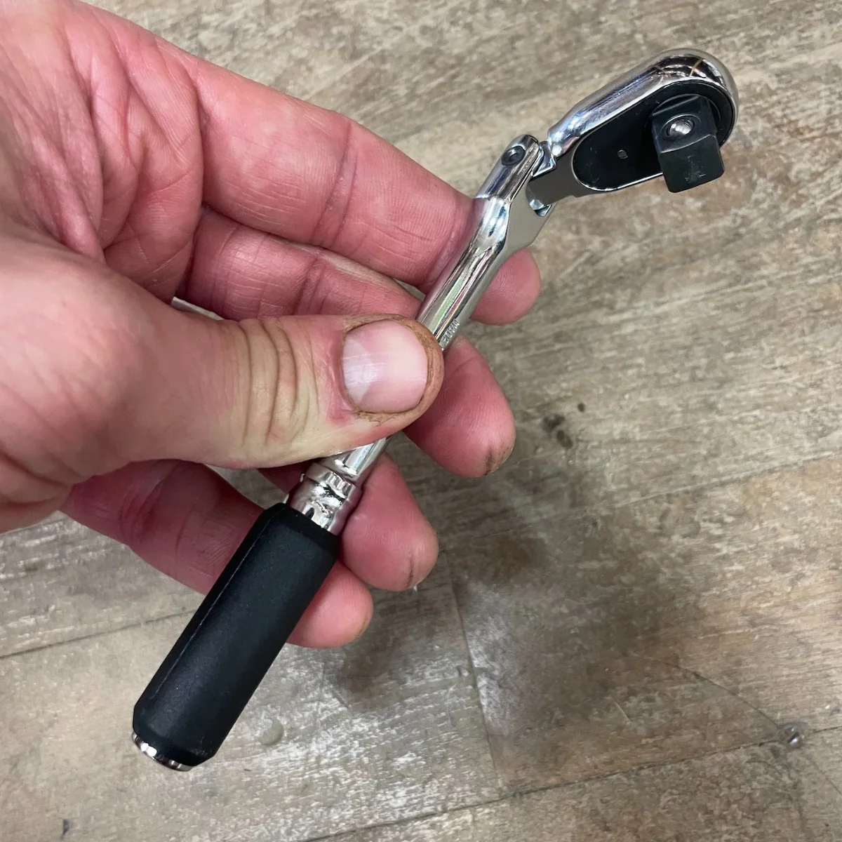 Koken 1/4" Body w/ 3/8" Drive Head 72 Tooth Flexible Ratchet Z-Series (2726Z-3/8(L160)-72T) - Image 3