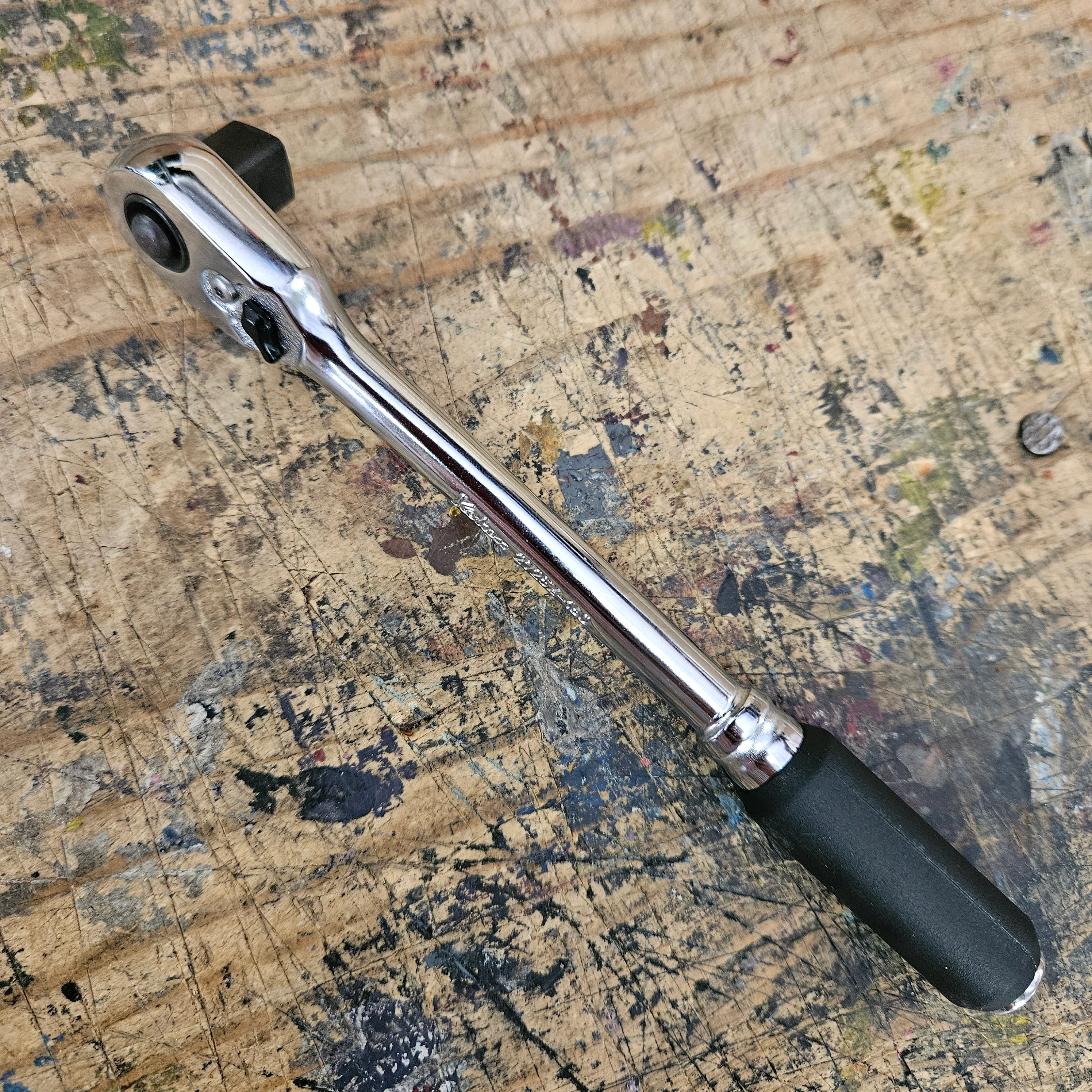 Koken 1/4" Body w/ 3/8" Drive Head 72 Tooth Ratchet Z-Series Quick Release 160mm (2725ZB-3/8(L160)) - Image 2