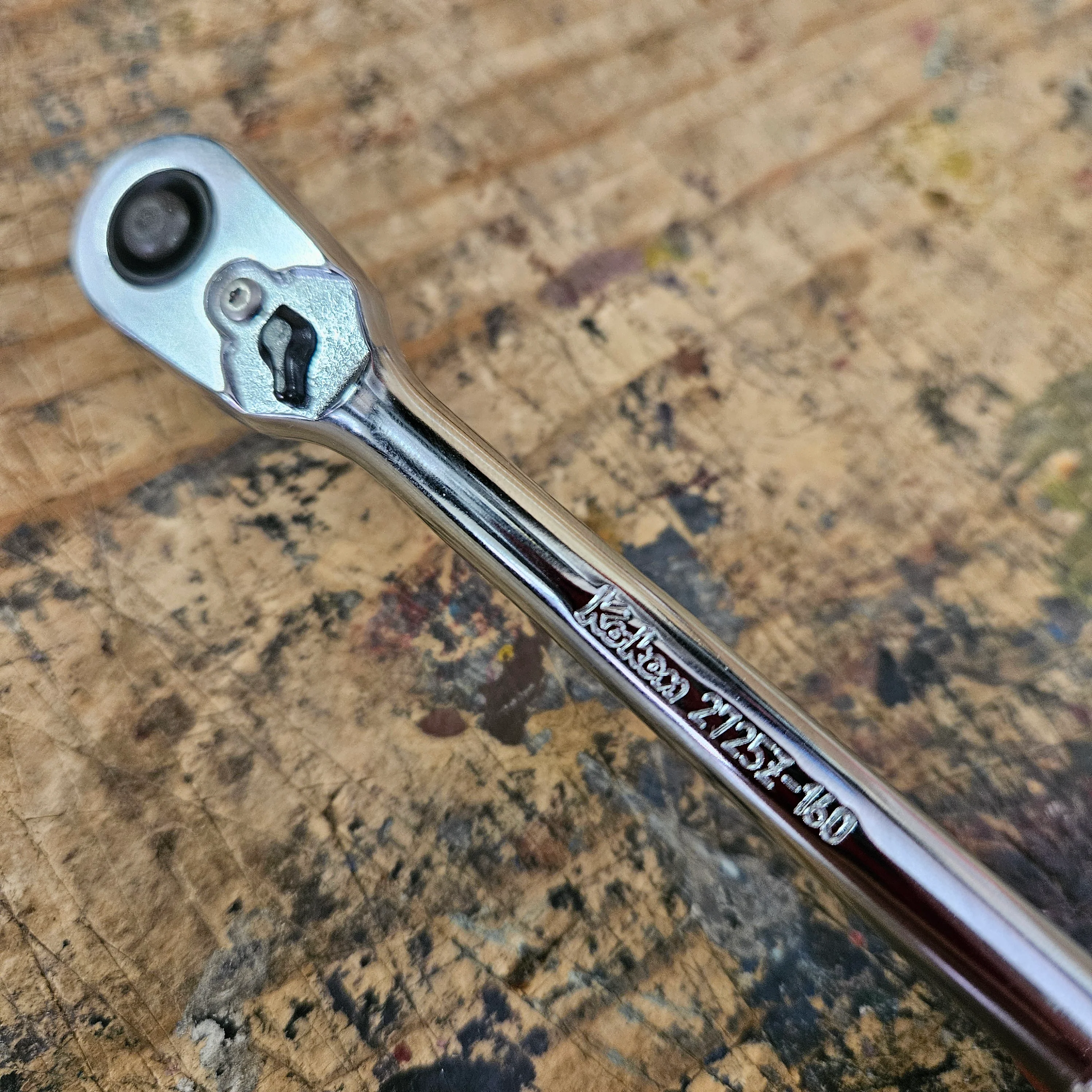 Koken 1/4" Body w/ 3/8" Drive Head 72 Tooth Ratchet Z-Series Quick Release 160mm (2725ZB-3/8(L160)) - Image 3