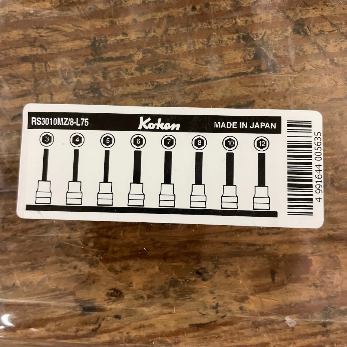 Koken Z-Series 3/8" Drive Long Hex Socket Set 3MM-12MM (RS3010MZ/8-L75) - Image 4