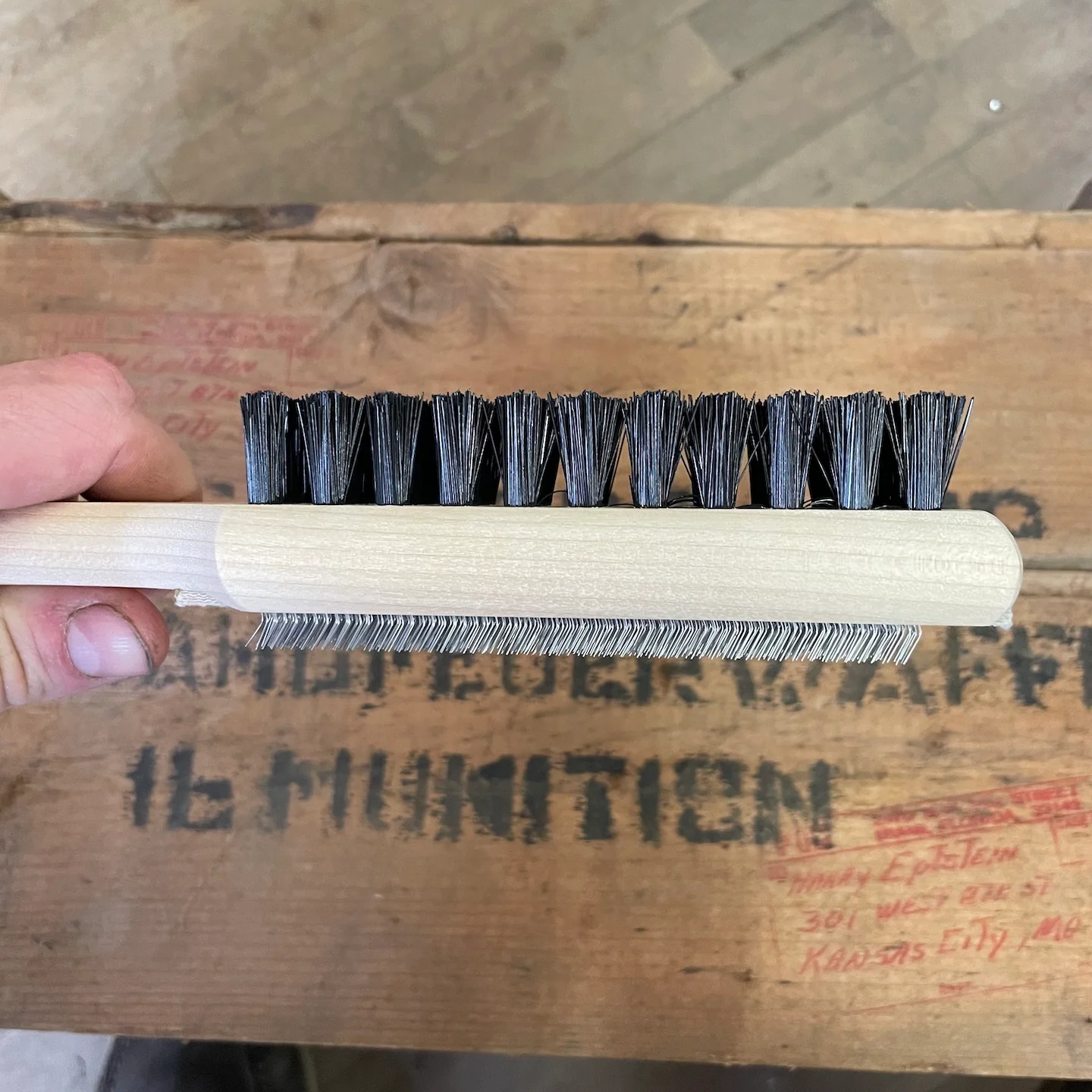 Lutz Dee-Luxe #20 Combination File Card Cleaner & Brush - Image 5