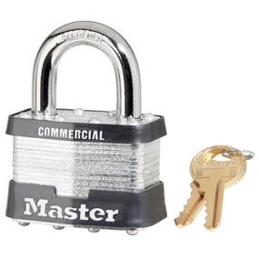 MasterLock Model #5KA-1384 2" Wide Laminated Steel Pin Tumbler Padlock Keyed Alike #1384 (5KA-1384)
