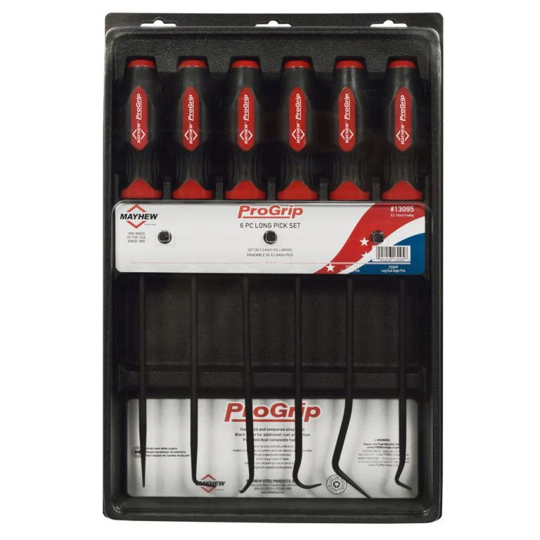 Mayhew 17-3/4" 6 pc Progrip Long Pick Set (13095) - Image 2