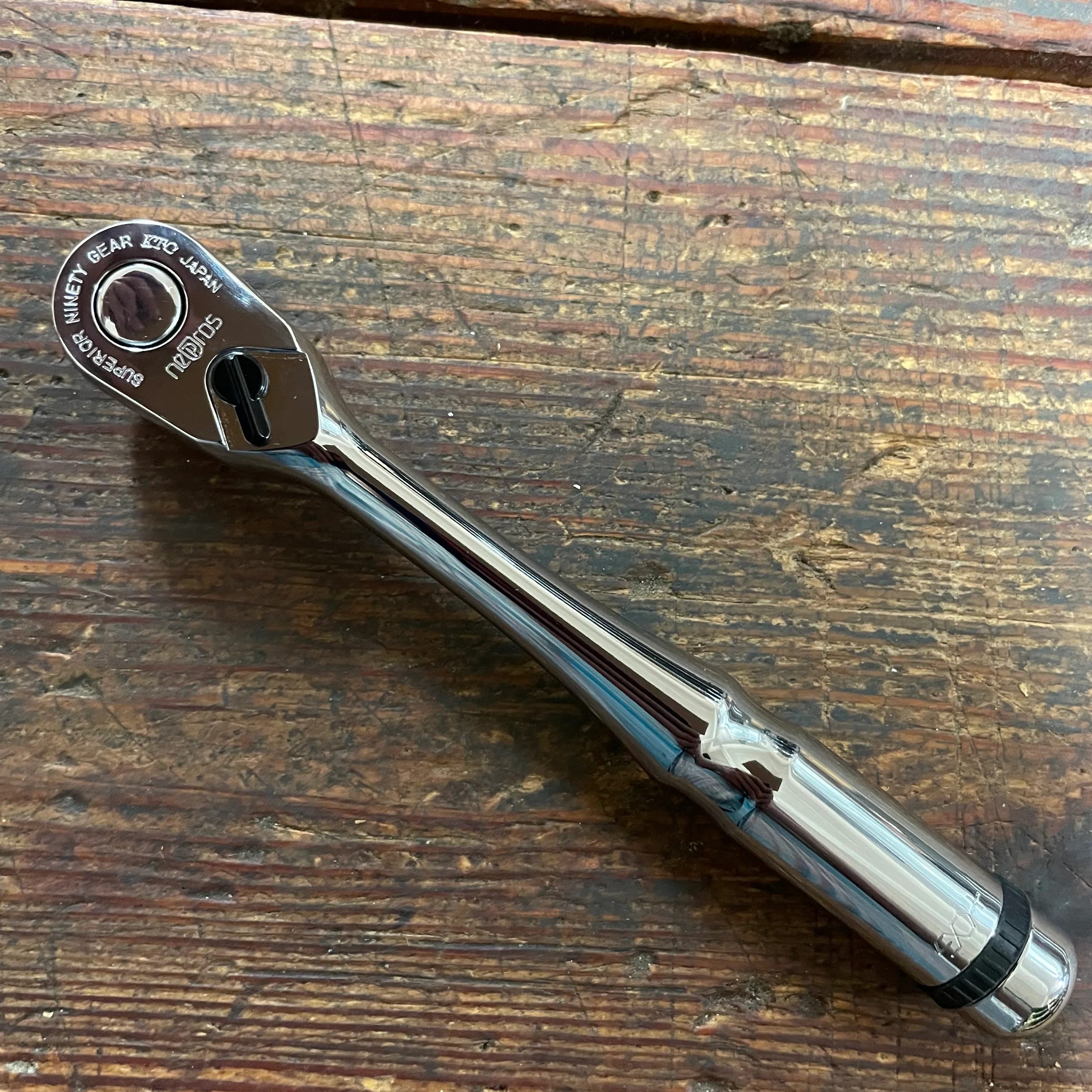 Nepros 3/8" Dr. 7" Ratchet 90 Teeth (NBR390A) - Image 2