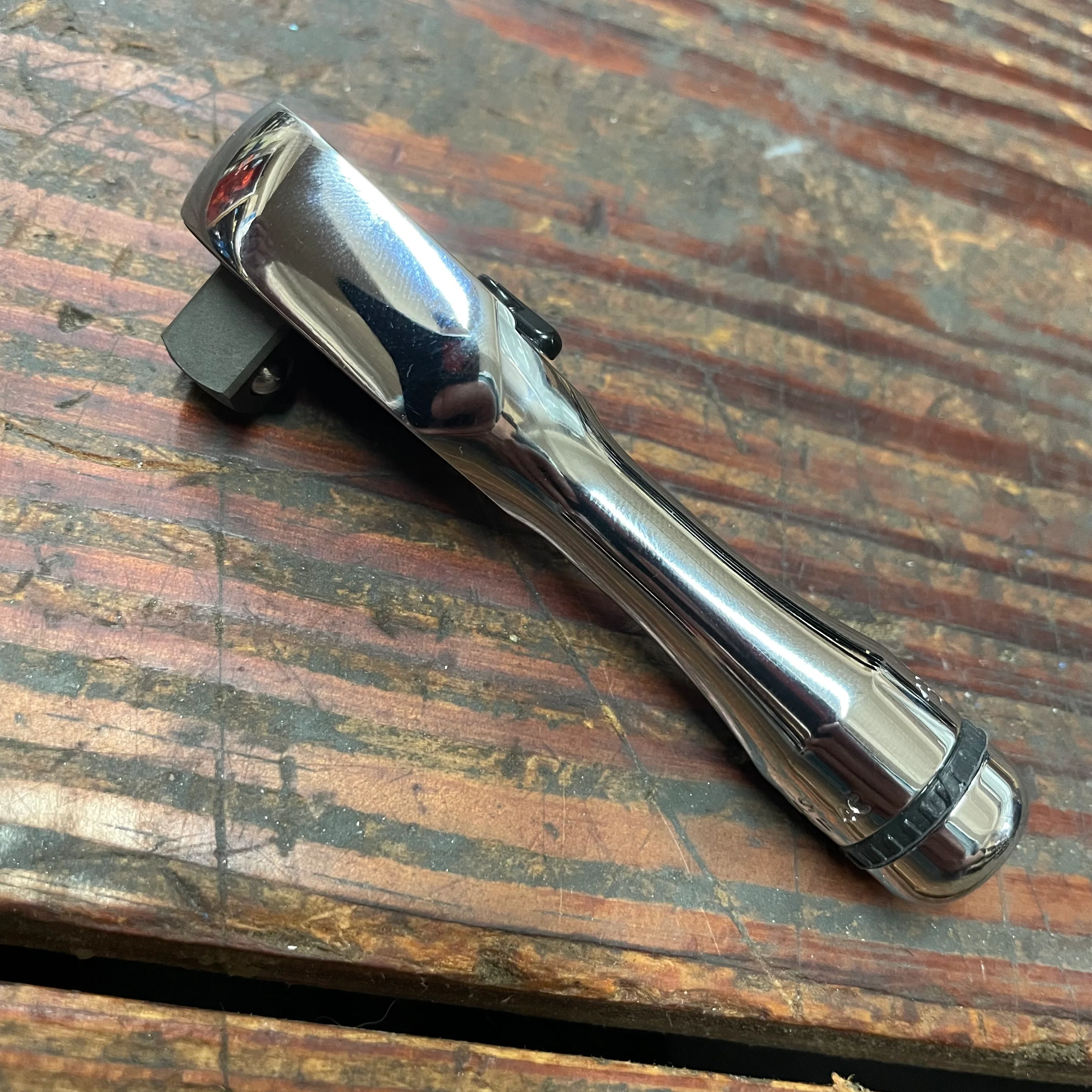 Nepros 3/8" Dr. Stubby Handle Ratchet 90 Teeth (NBR390AS) - Image 3