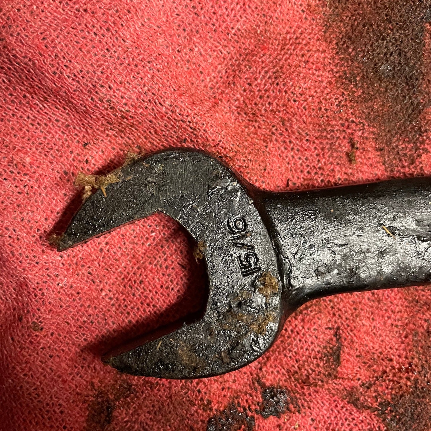 NOS WWII Era Fairmount 15/16" x 1" Open End Wrench - Image 5