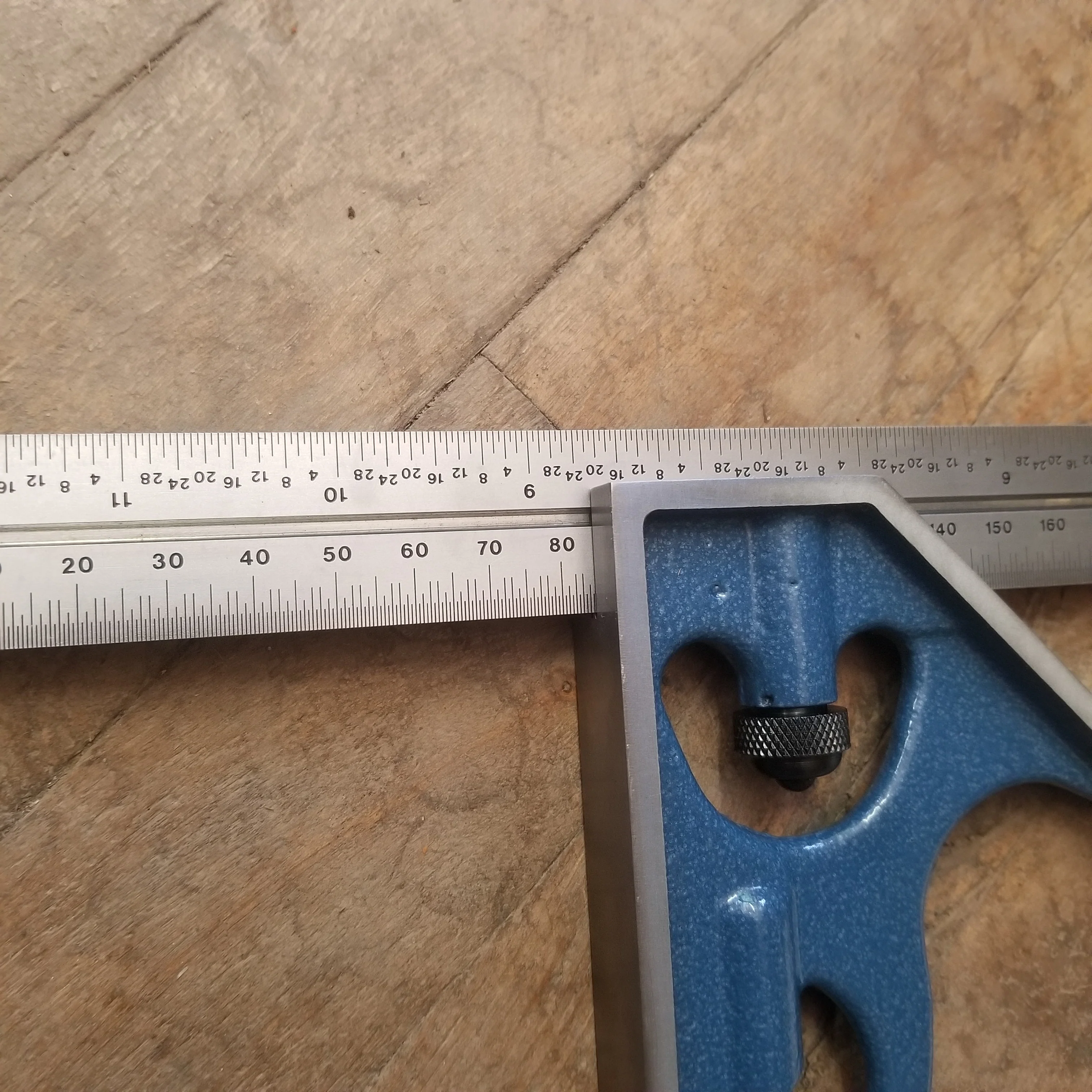 PEC 12" Combination Square 32nds/.5mm Both Sides, Body Is A First, Rule Is A Blem (7131-32/MM) - Image 2