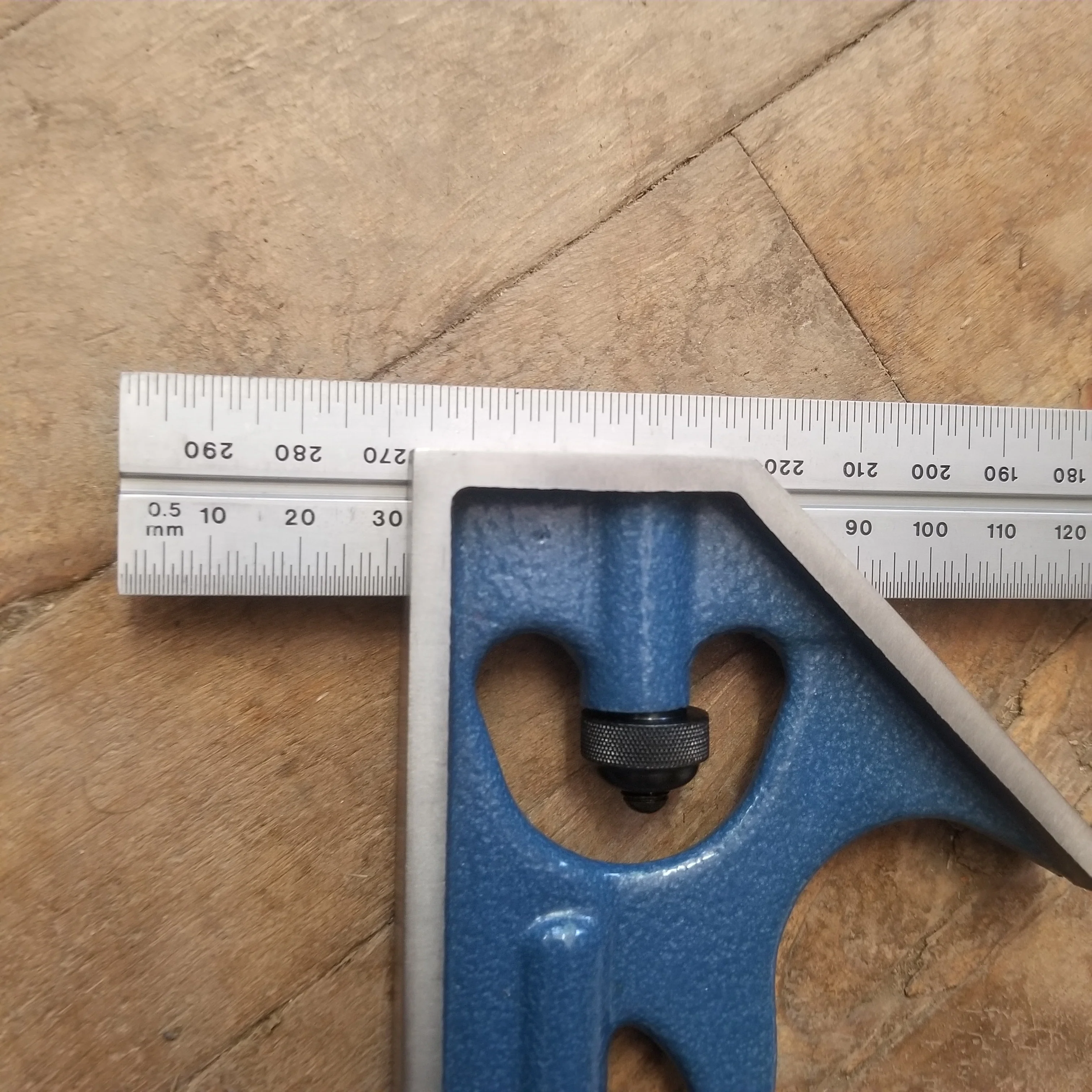 PEC 12" Combination Square .5mm/mm Both Sides, Body Is A First, Rule Is A Blem (7131-MM) - Image 2