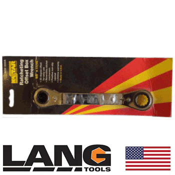 Lang 12-pt Offset Ratcheting Wrench (1/2" x 9/16") (ROW-1618DH) - Image 2