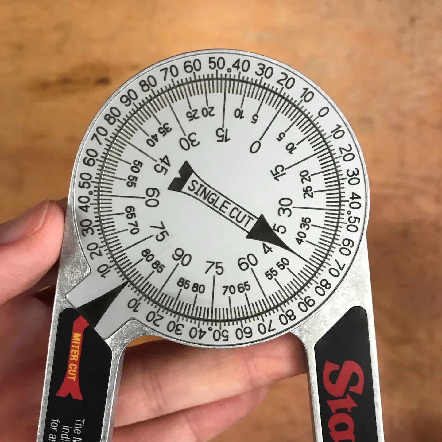 Starrett 7" Aluminum Miter Protractor (505A-7) - Image 3