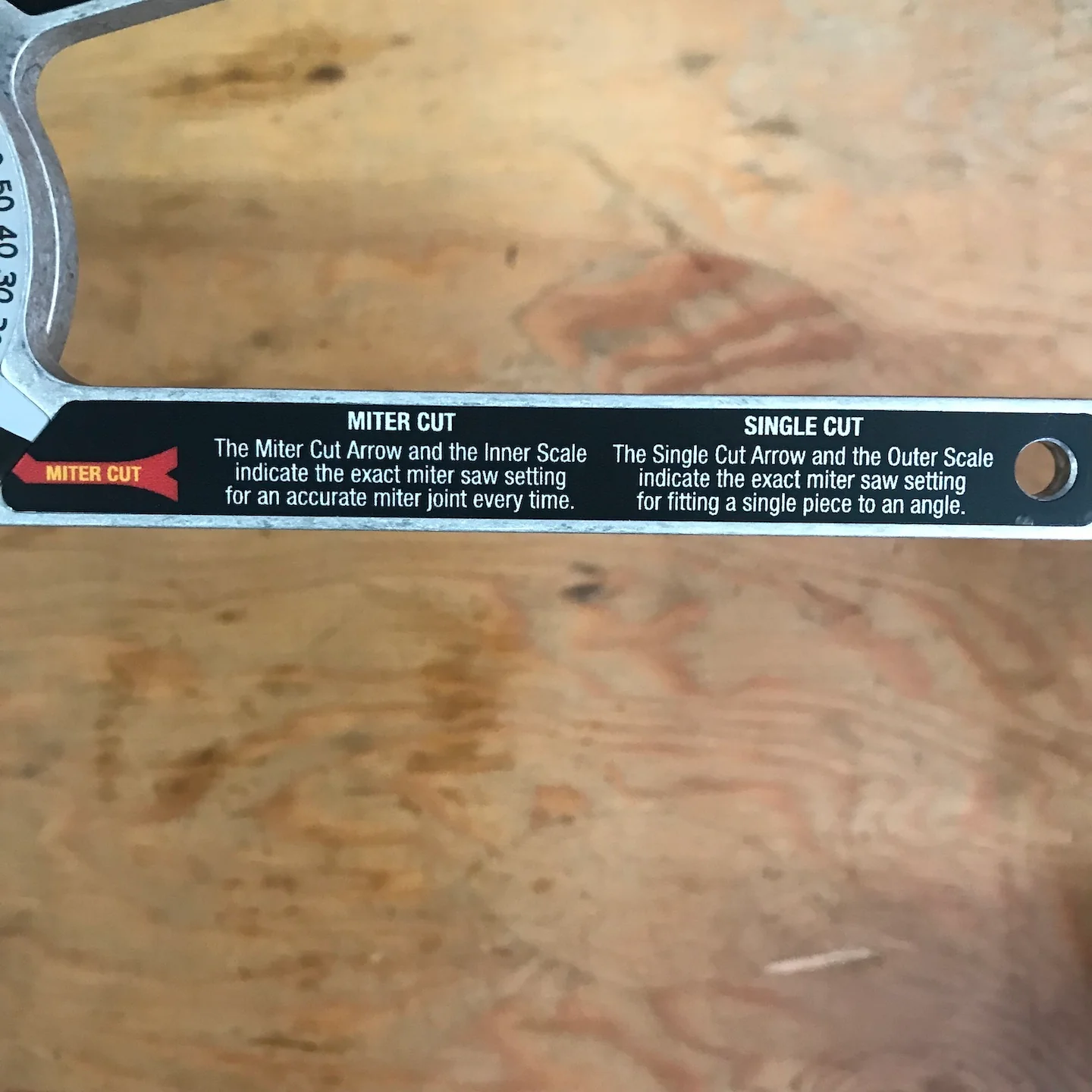 Starrett 7" Aluminum Miter Protractor (505A-7) - Image 4
