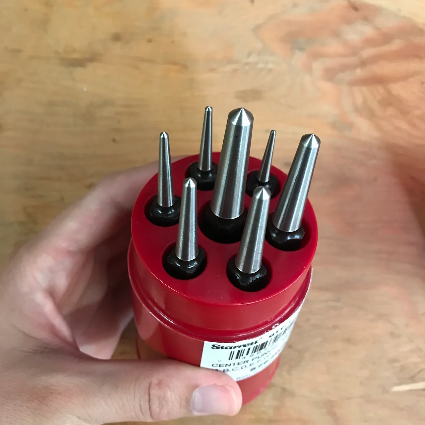 Starrett 7 Piece Square-Shank Center Punch Set (S264WB) - Image 3