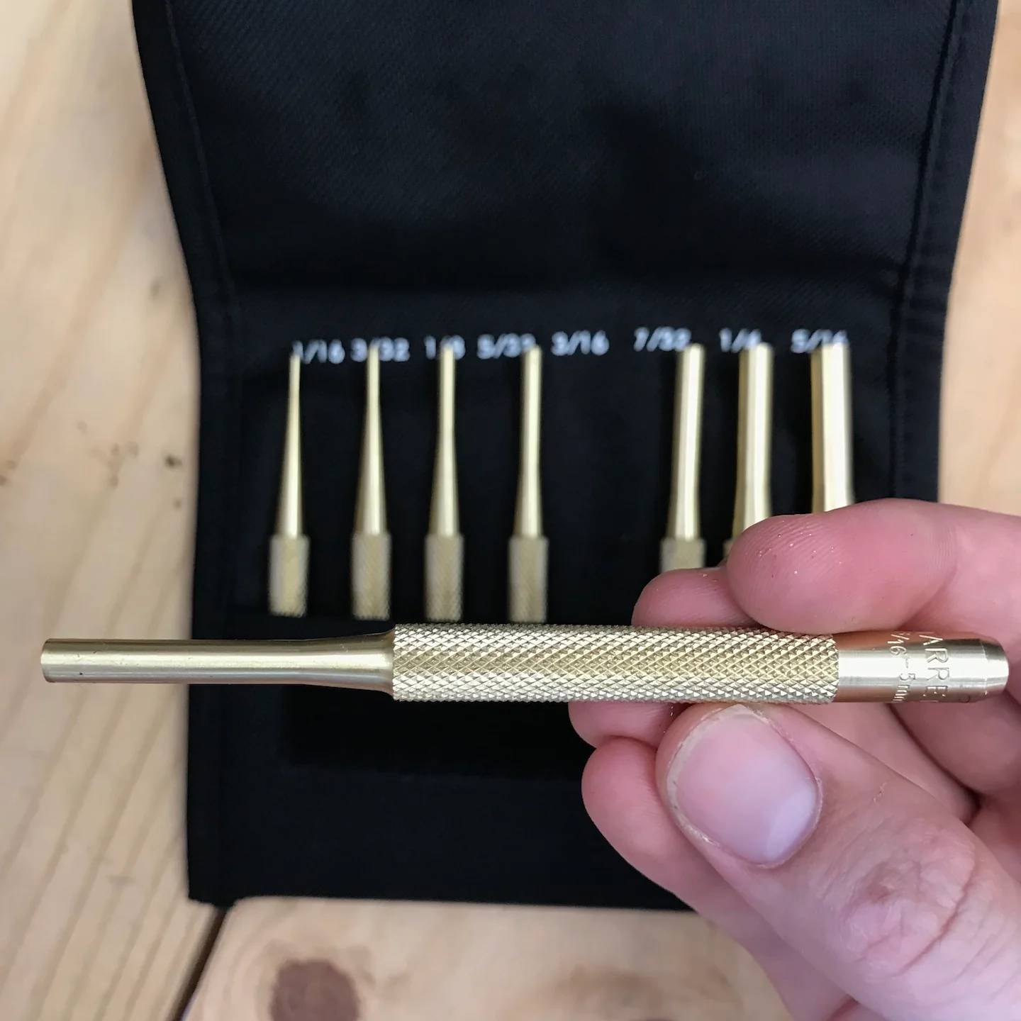 Starrett 8 Pc. Brass Drive Pin Punch Set (SB565Z) - Image 3