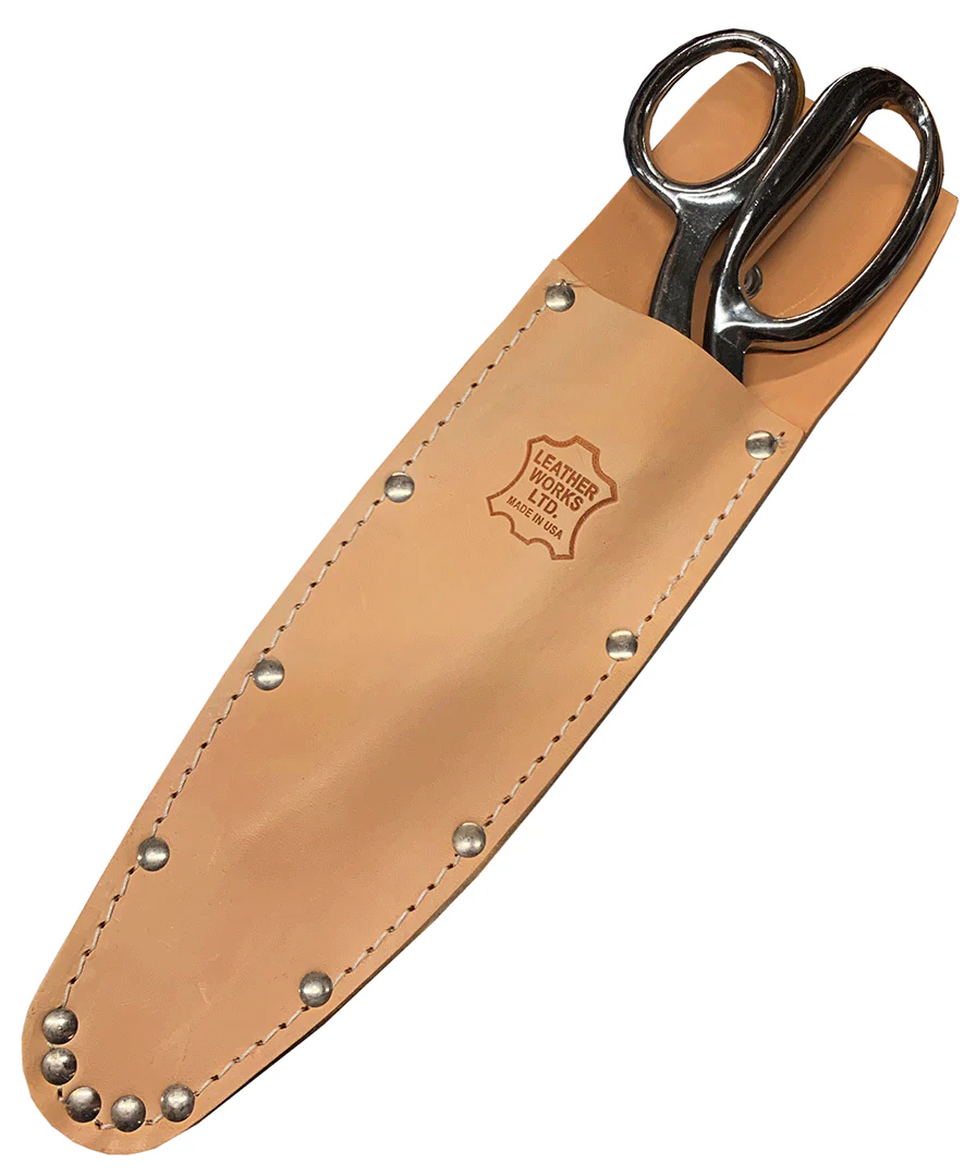 US Made Top Grain Leather Sheath for 8" Insulators Knives / 10" Scissors (H21) - Image 3