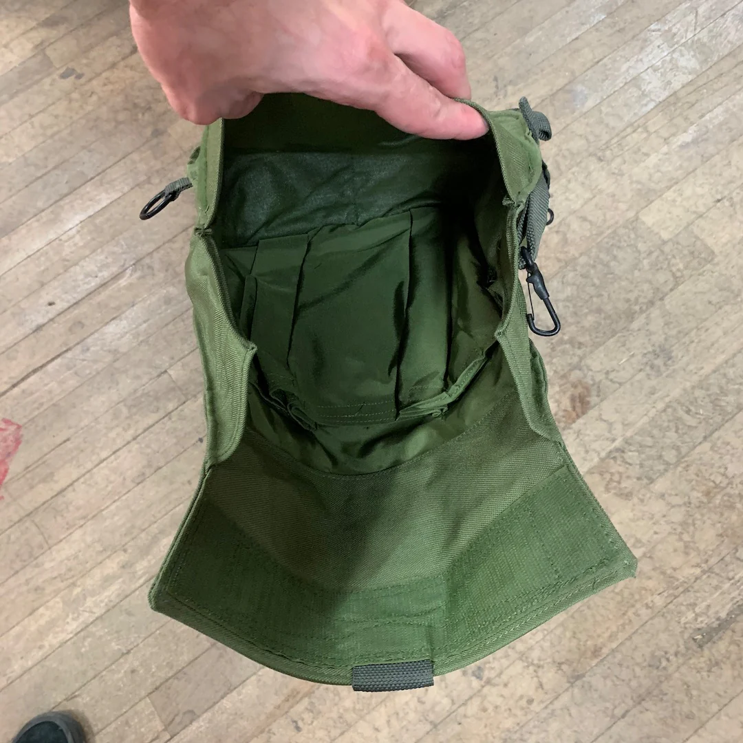 US Military Gas Mask Carrier / Pouch with Strap (New) (4240-01-370-3822) - Image 5