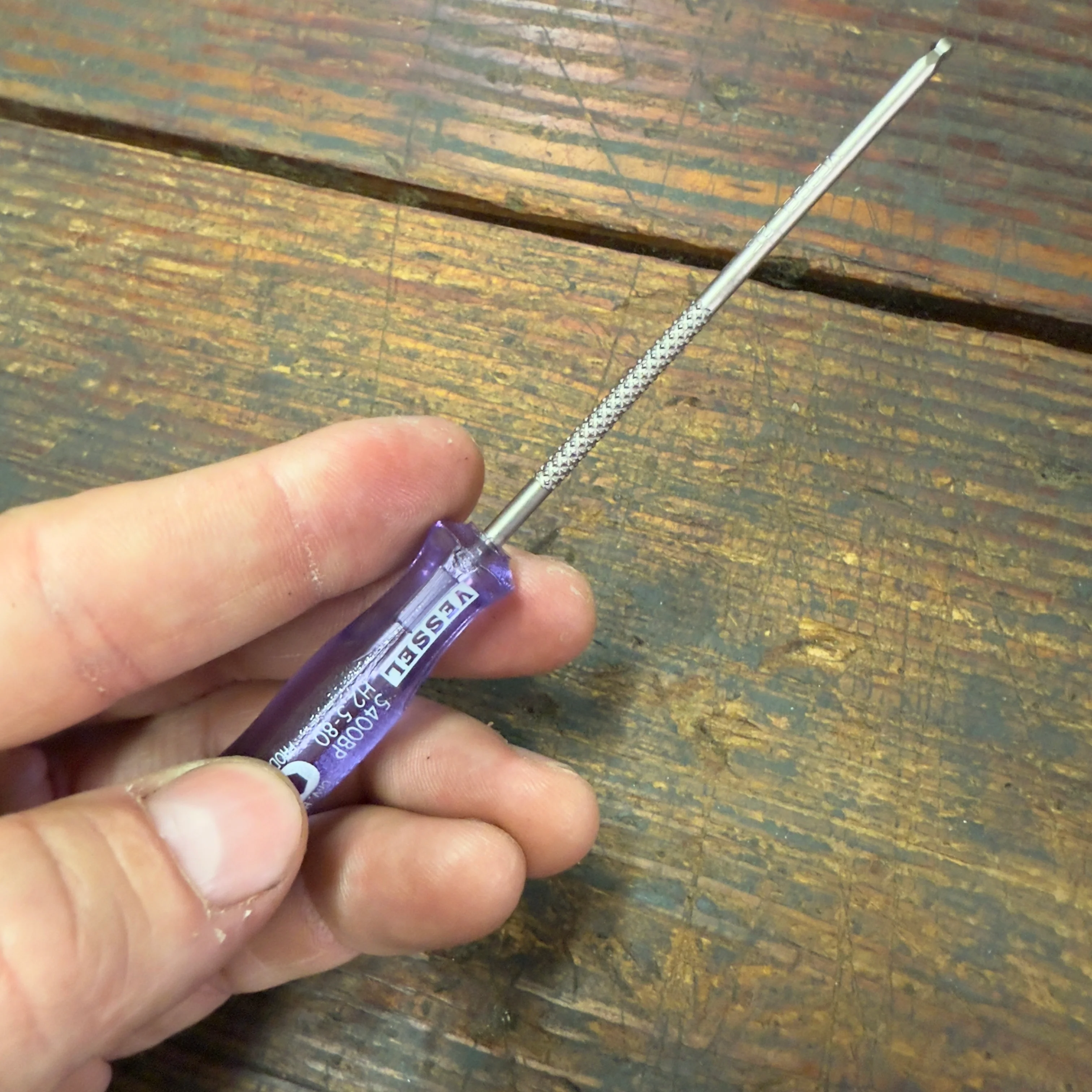 Vessel UltraBall Hex H2.5 x 80mm Power Grip Screwdriver (B5400BPH2580) - Image 3