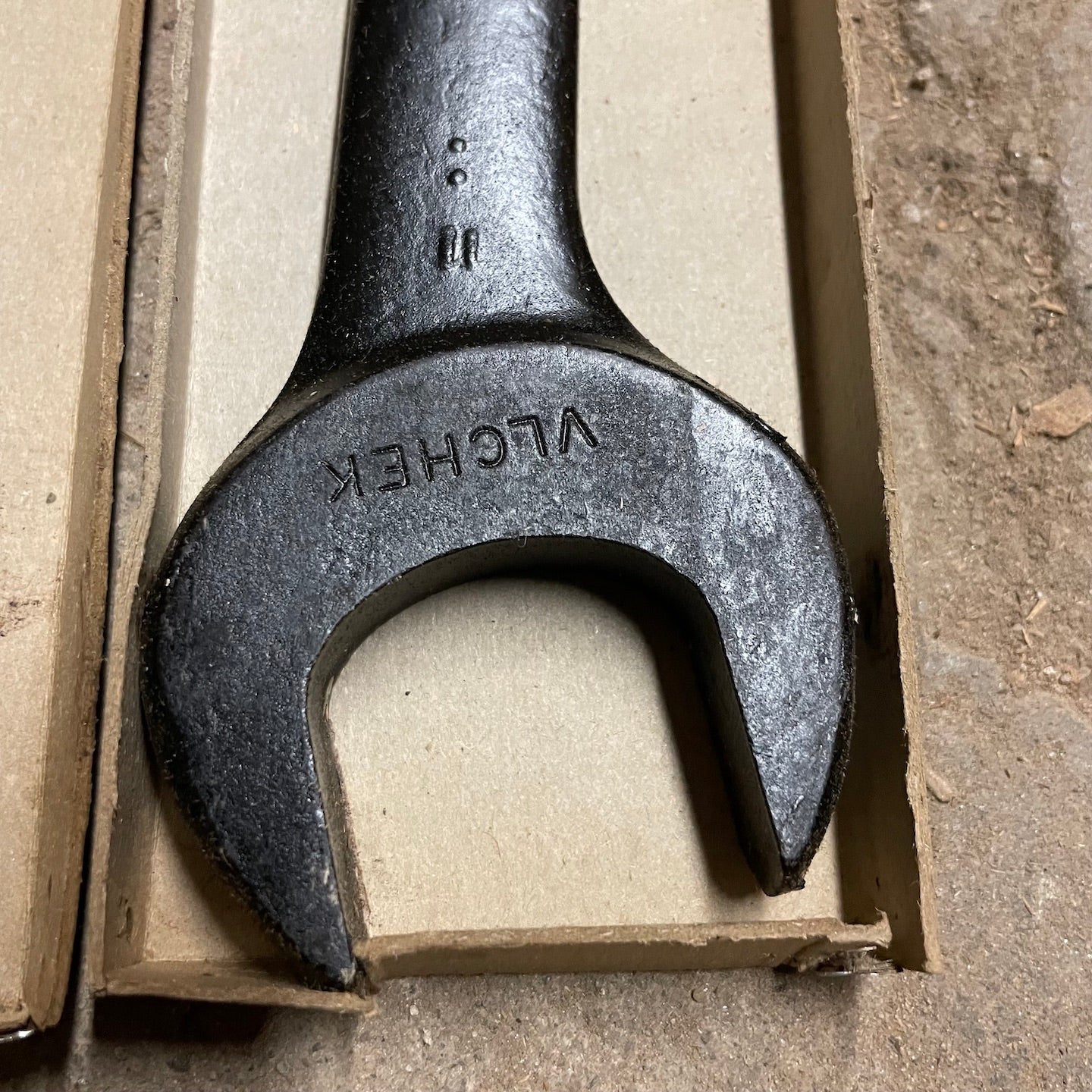 Vlchek NOS BNIB WWII Era Open End 1 1/16 x 1 5/16 Wrench - Image 6